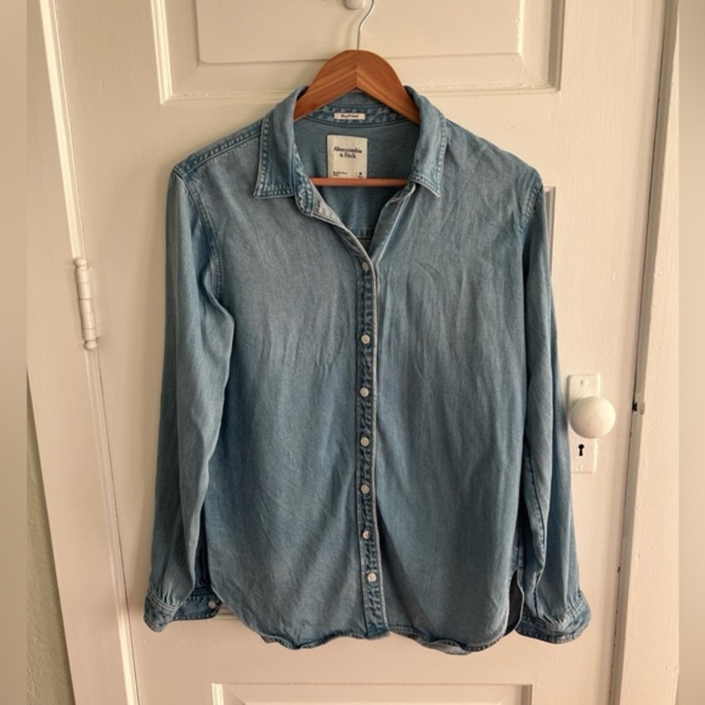 Abercrombie & Fitch Blue Denim Shirt